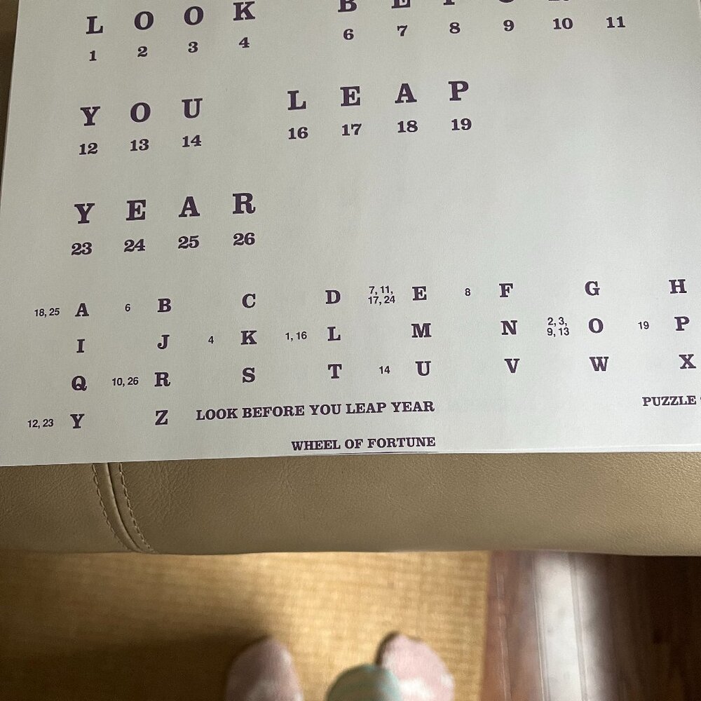Vintage 1992 Wheel Of Fortune Game Replacement Piece Part Letter Sheets